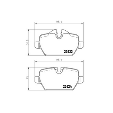 תמונת מוצר: דיסקיות בלם BMW ב.מ.וו סדרה 1 2005 - 2011 אחורי TRW